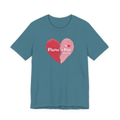 Mama + Mini Valentine T-Shirt — Matching Mother & Child Heart Tee