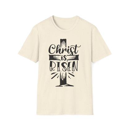 Christ is Risen, Crucifix Unisex Softstyle T-Shirt
