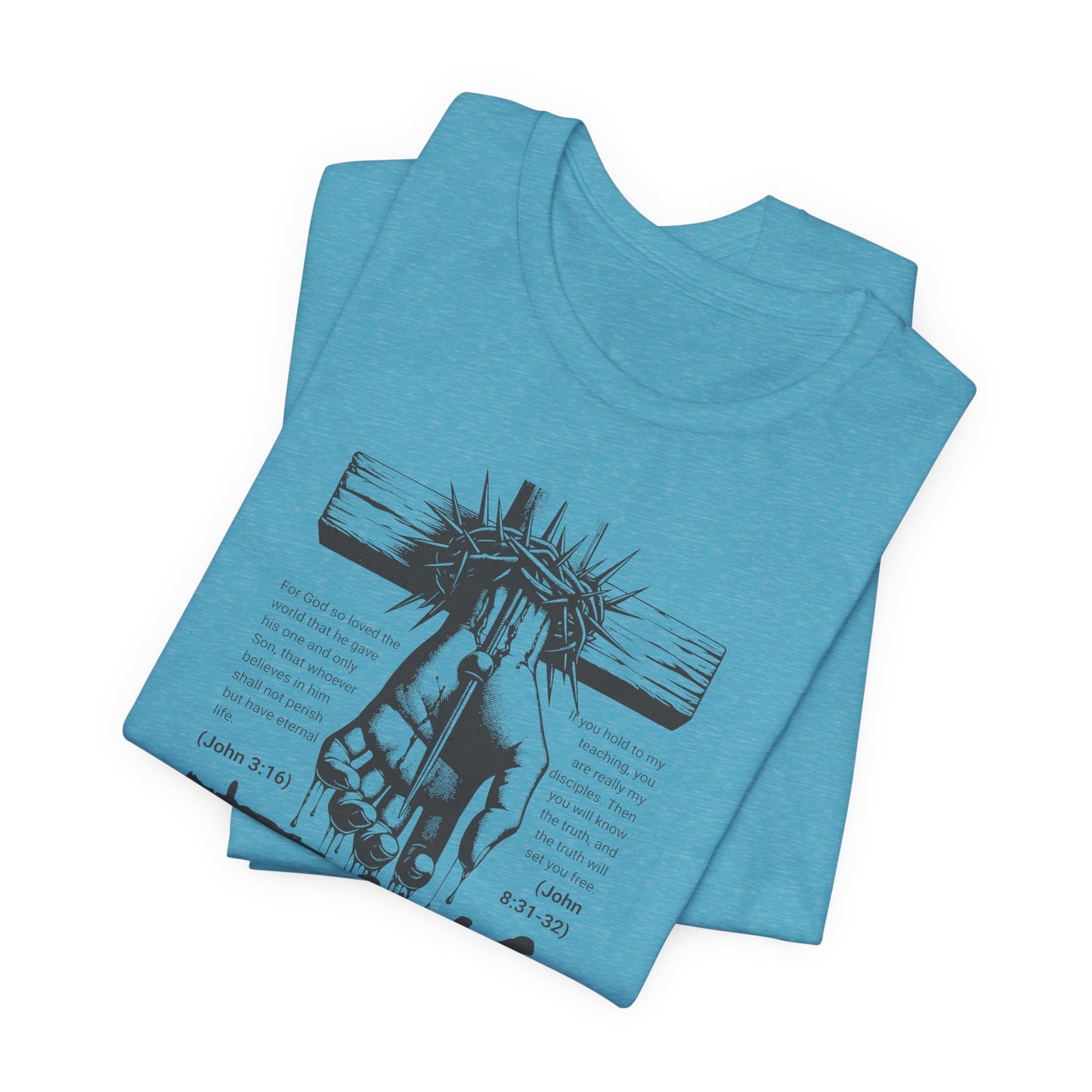 Jesus Forgive Cross T-Shirt — Christian Faith Tee