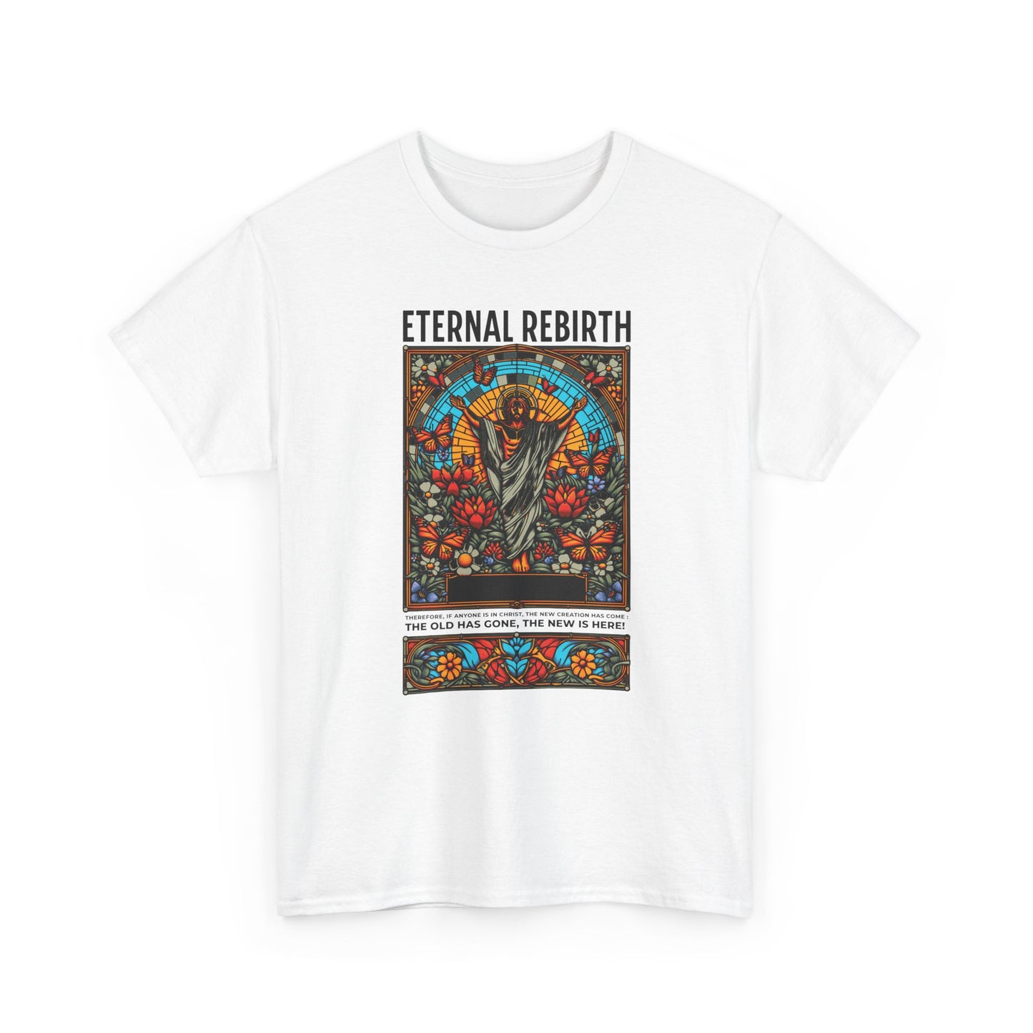 Eternal Rebirth Tee — Floral Mandala Stag Graphic T-Shirt