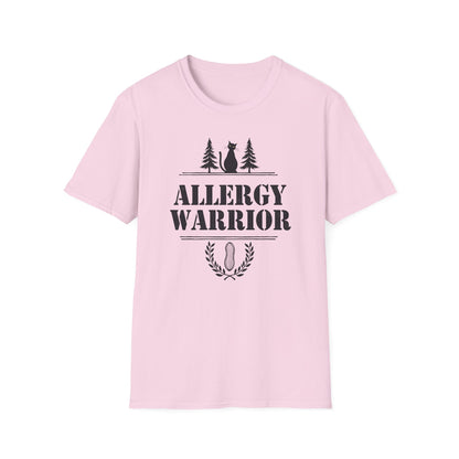 Allergy Warrior Unisex T-Shirt | Softstyle Cotton Tee for Allergy Awareness, Casual Wear, Gifts, Nature Lovers, Outdoor Fun - Psychonaut Swag