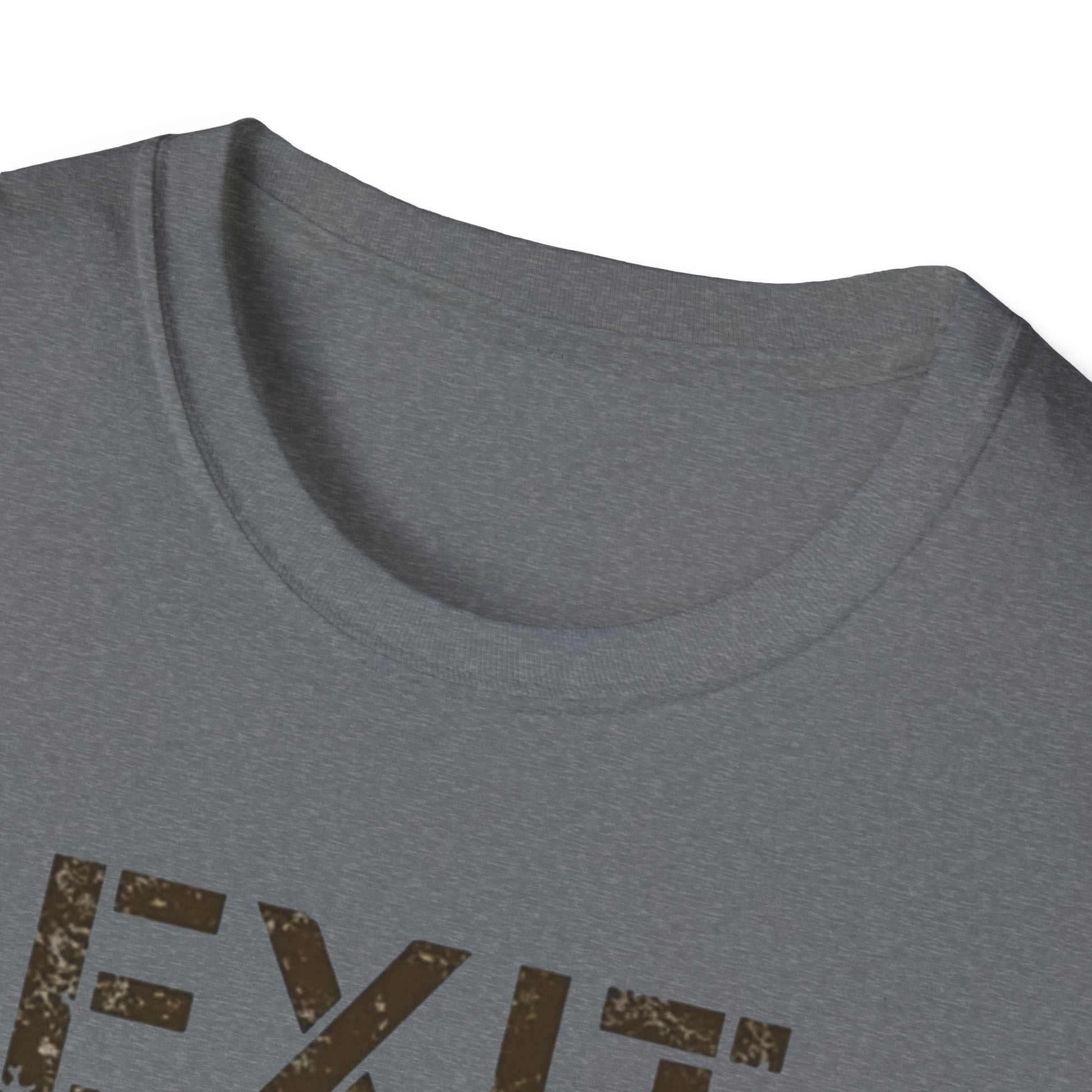 Exit Strategy Unisex Softstyle T-Shirt, Casual Wear, Fun Graphic Tee, Gift for Friends, Statement Shirt, Everyday Comfort - Psychonaut Swag