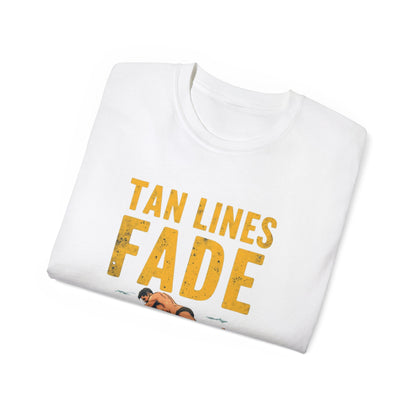 Surfer Tan Lines Tee, Unisex Cotton Shirt, Vacation Apparel, Beach Day Outfit, Casual Summer Clothing - Psychonaut Swag