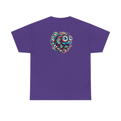Psychedelic Fish Graphic Unisex Heavy Cotton Tee - Fun & Vibrant Apparel - Psychonaut Swag