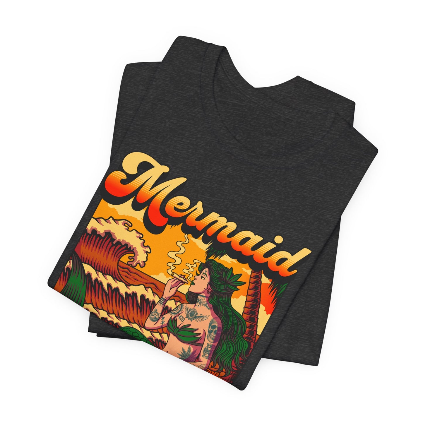 Mermaid Paradise Tee — Retro Vintage Beach Graphic T-Shirt