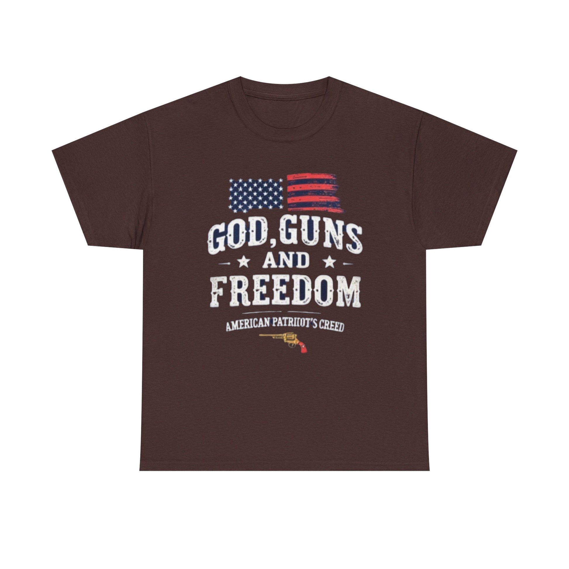 God, Guns, and Freedom American Patriot's Creed Shirt - Psychonaut Swag
