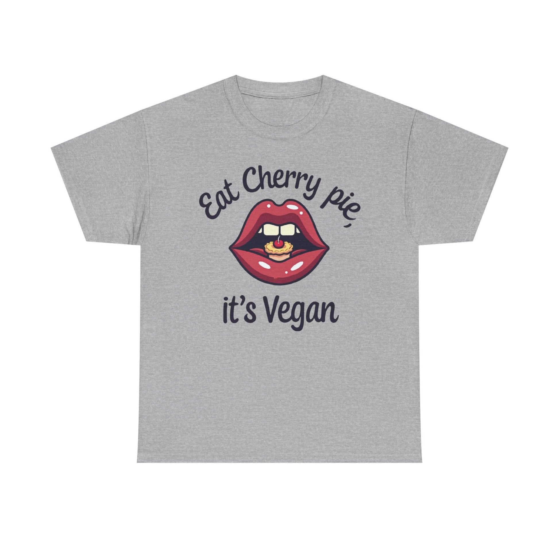 Vegan Cherry Pie Graphic Tee for Food Lovers - Psychonaut Swag
