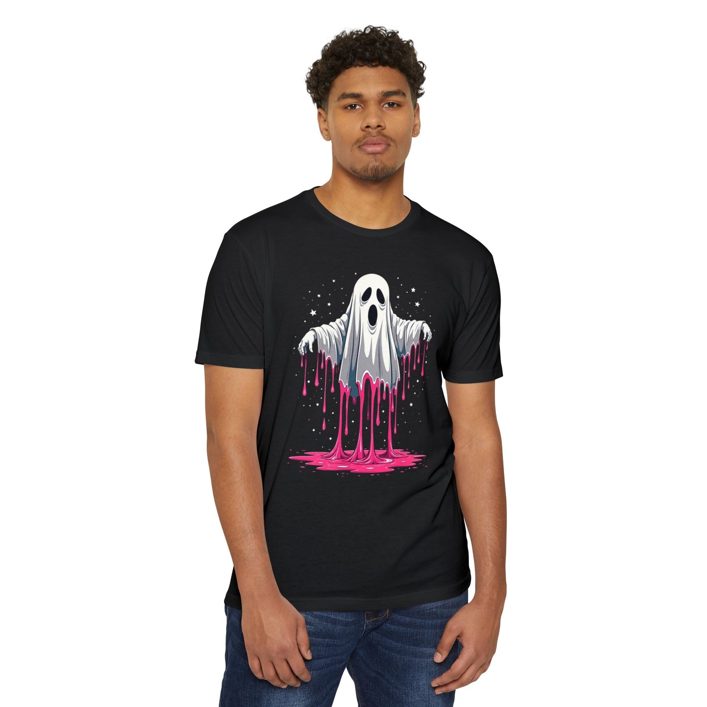 Drippy Ghost T-Shirt — Cute Dripping Halloween Tee