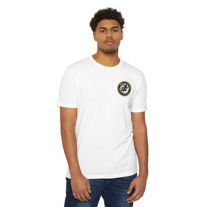 Sports Massage, Retro Camper Badge T-Shirt — Vintage RV Travel Logo Tee
