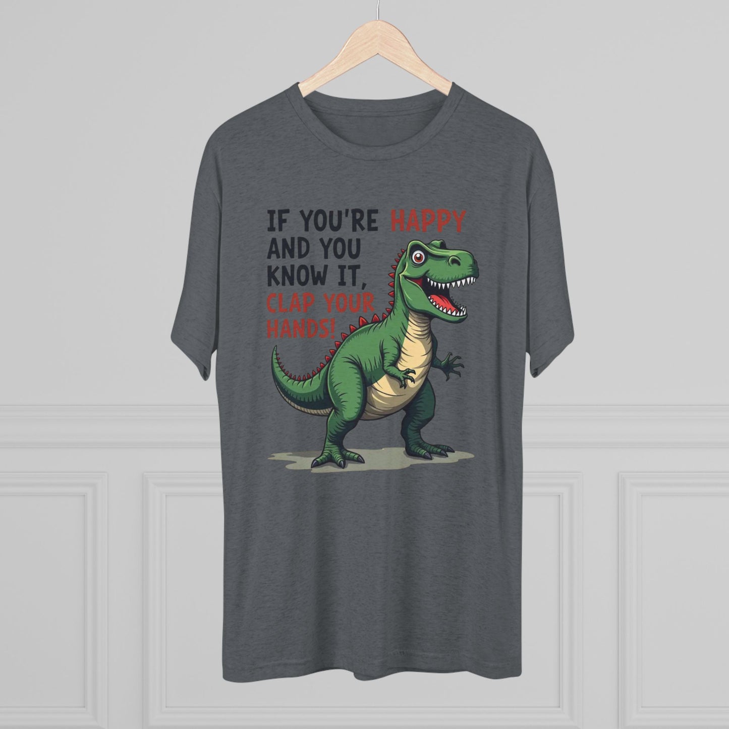 T‑Rex Would If It Could — Funny Dinosaur Crew Tee