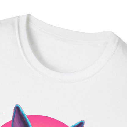 Easter Bunny Neon Sunset, unisex T-Shirt