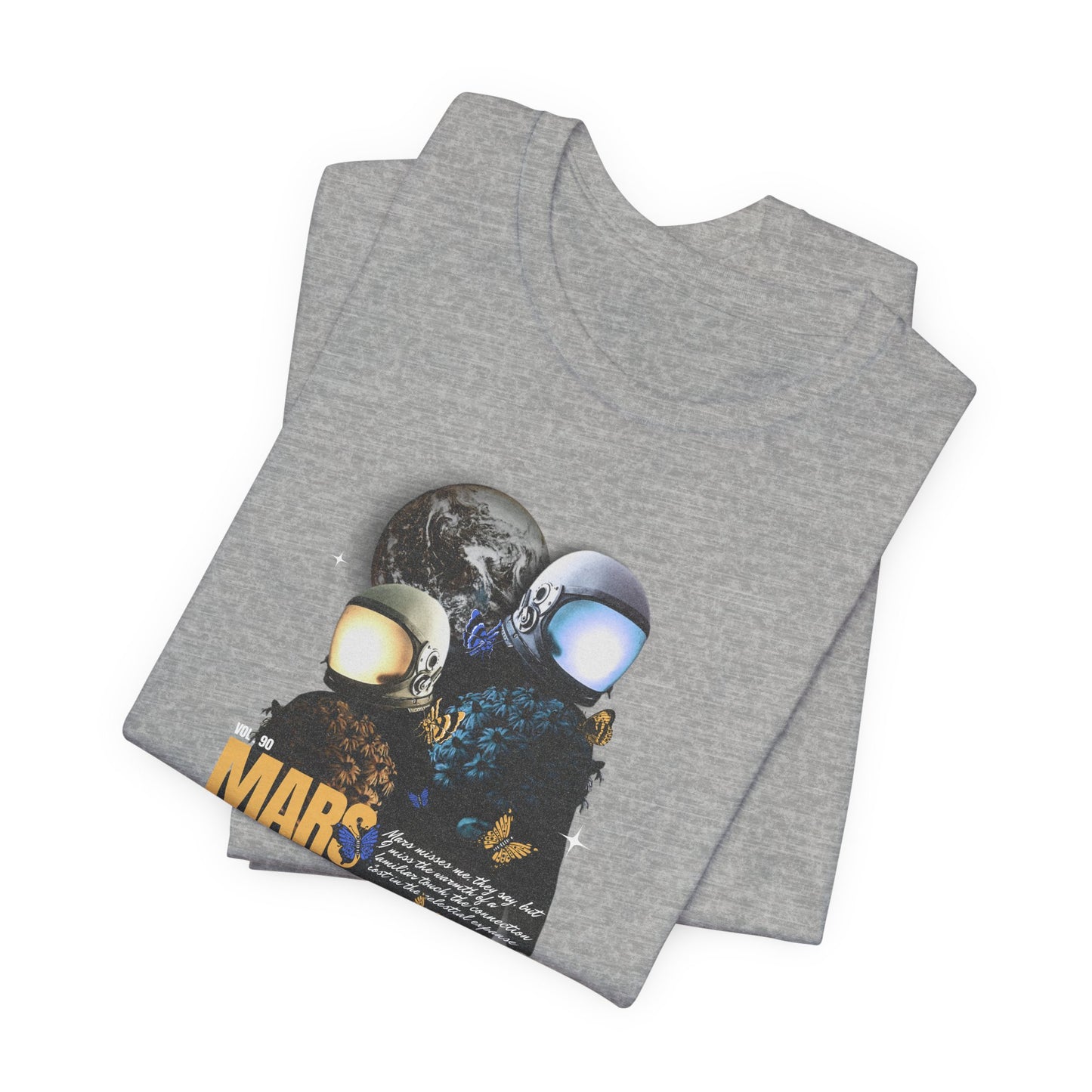 Mars Misses Me Graphic Tee — Retro Astronaut Space T-Shirt