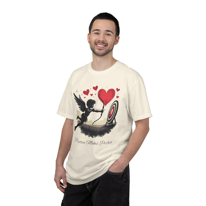 Cupid, Practice Makes Perfect, T-Shirt — Romantic Valentine Love Tee