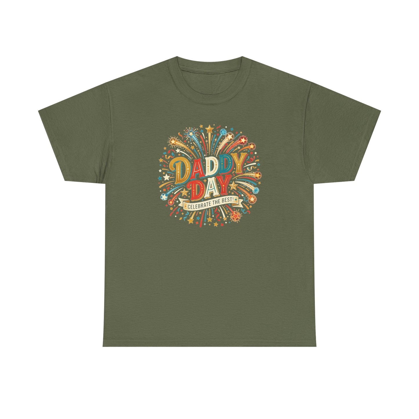 Daddy Day Fireworks T-Shirt — Retro Father’s Day Celebration Tee