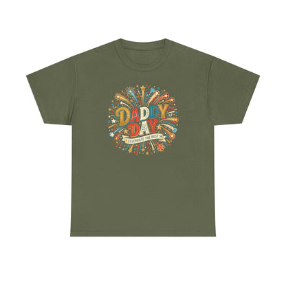 Daddy Day Fireworks T-Shirt — Retro Father’s Day Celebration Tee