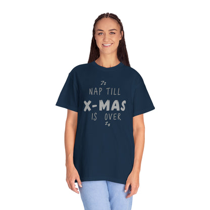 Nap Till X-Mas T-Shirt — Funny Christmas Holiday Tee