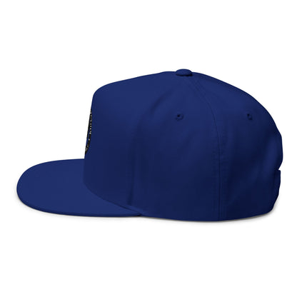 Sports Massage, Embroidered Flat Bill Cap — 'Body in Motion Sports Massage' Logo Snapback