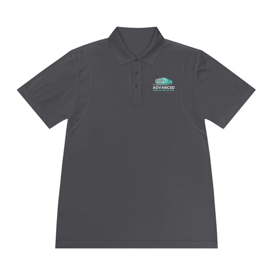 Advanced Mobile, Men's Sport Polo Shirt, Activewear, Casual Dress Shirt for Men, Perfect for Outdoor Activities, Golf, and Everyday Wear