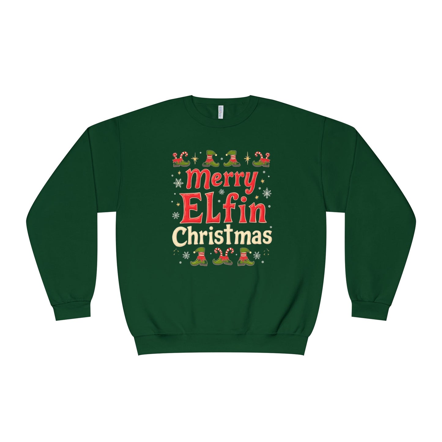 Christmas Elf Unisex Sweatshirt - Merry Elfin Christmas Tee for Elf Fanatics