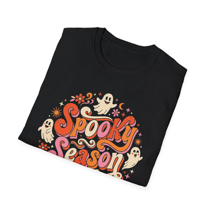 Spooky Season T-Shirt — Retro Ghost Halloween Tee