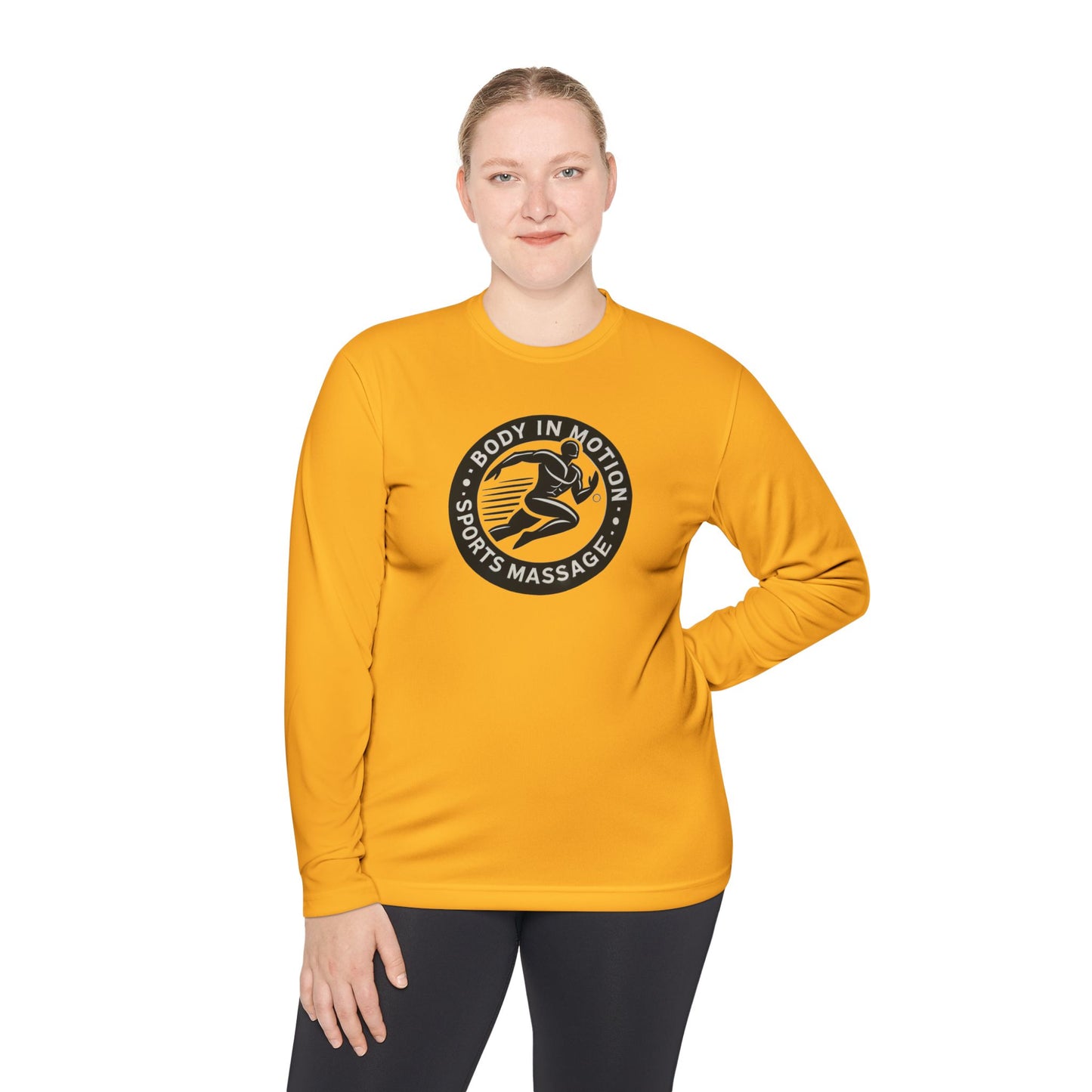 Sports Massage Long Sleeve Tee — "Body in Motion" Athletic Therapy Shirt