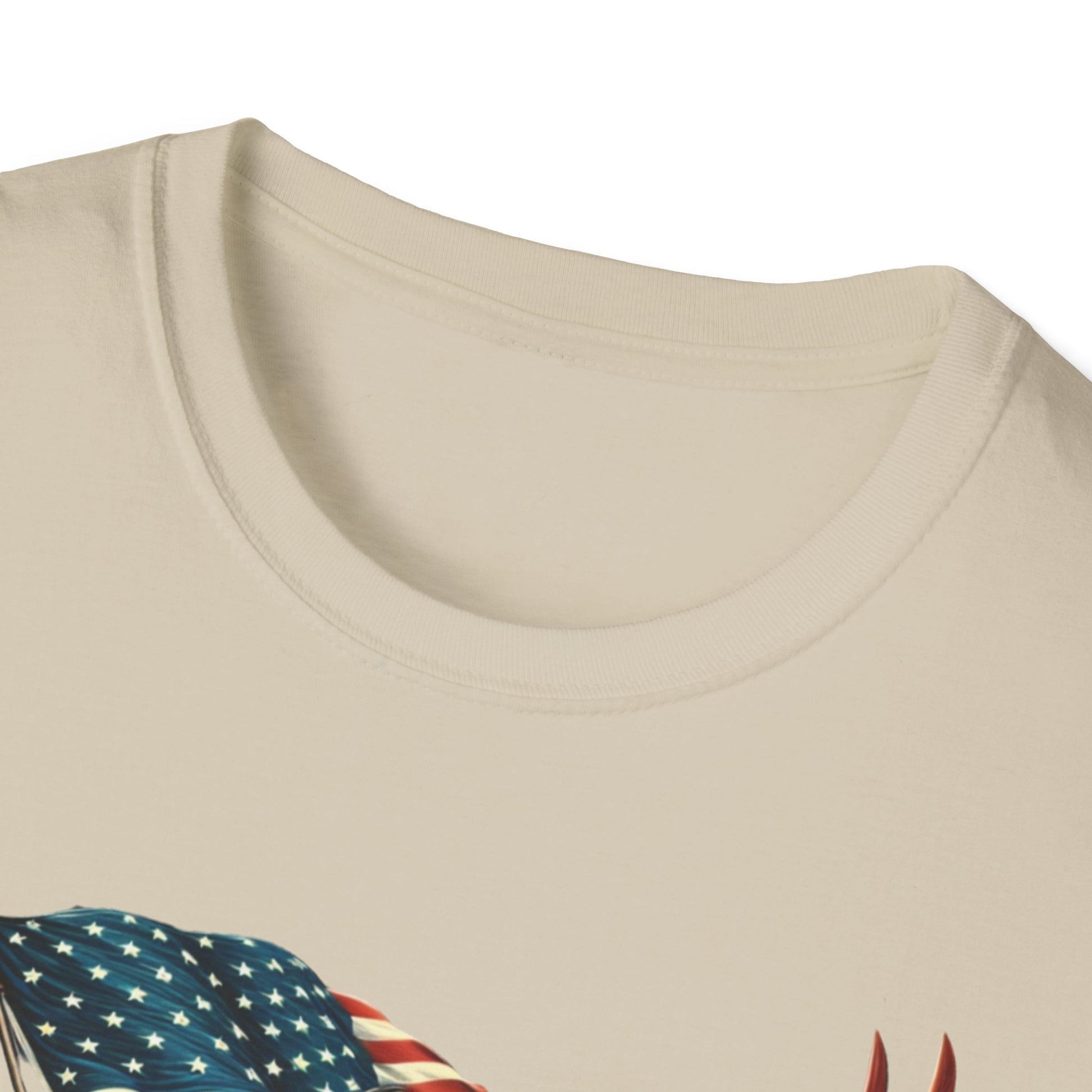 Patriot Riding Eagle, Graphic Tee - Unisex T-Shirt, Eagle Design, 4th of July Shirt, Independence Day Apparel, Festival Wear, Gift for Patriots - Psychonaut Swag
