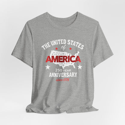 America 250 year Anniversary,Unisex Jersey Short Sleeve Tee