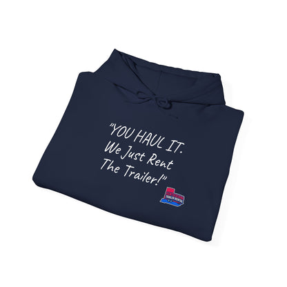 Kentuckiana Small biz swag, Trailer Rental Hoodie for Road Trips, Gifts for Adventure Lovers, Unique Hoodie for Renters, Travel Gear, Funny Sweatshirt