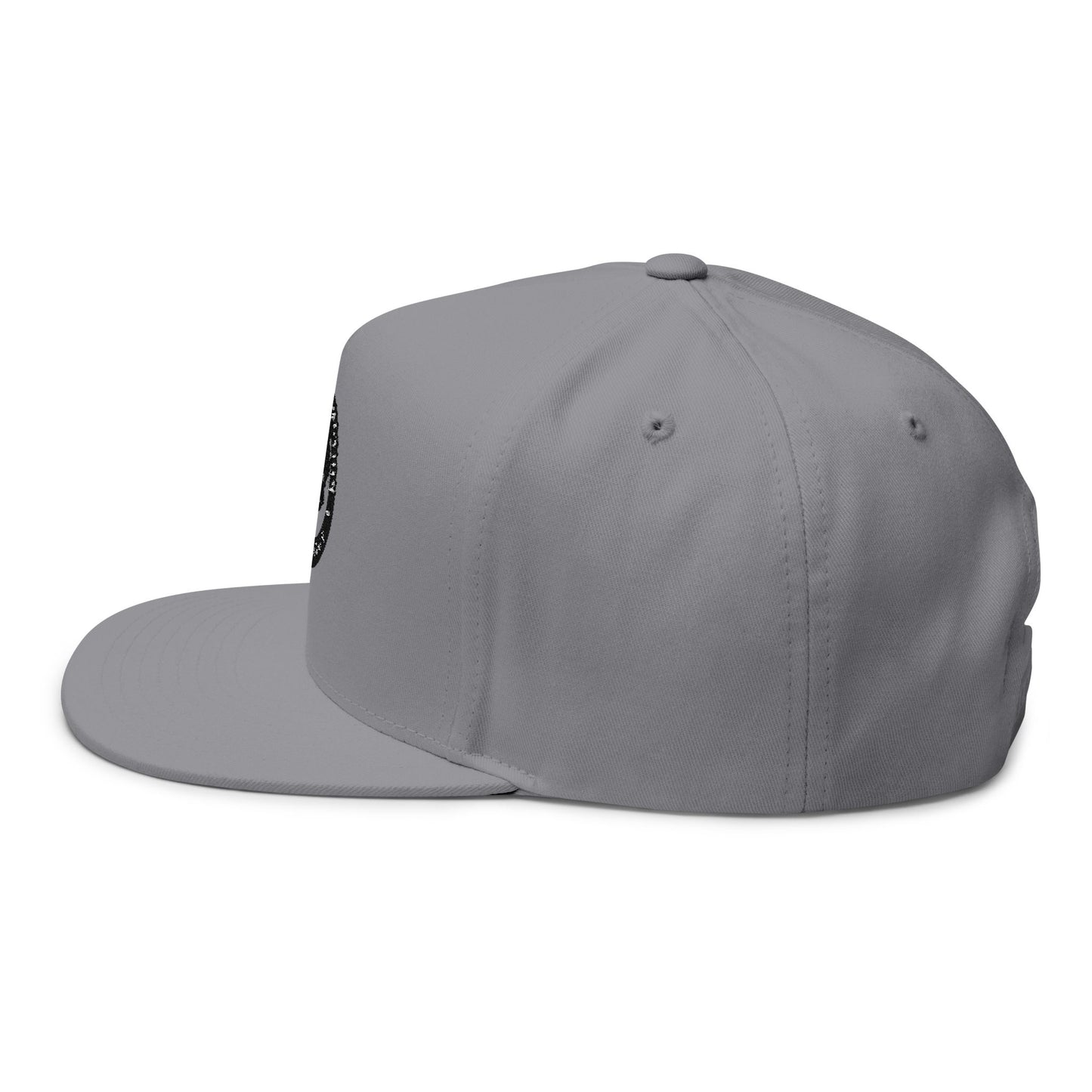 Sports Massage, Embroidered Flat Bill Cap — 'Body in Motion Sports Massage' Logo Snapback