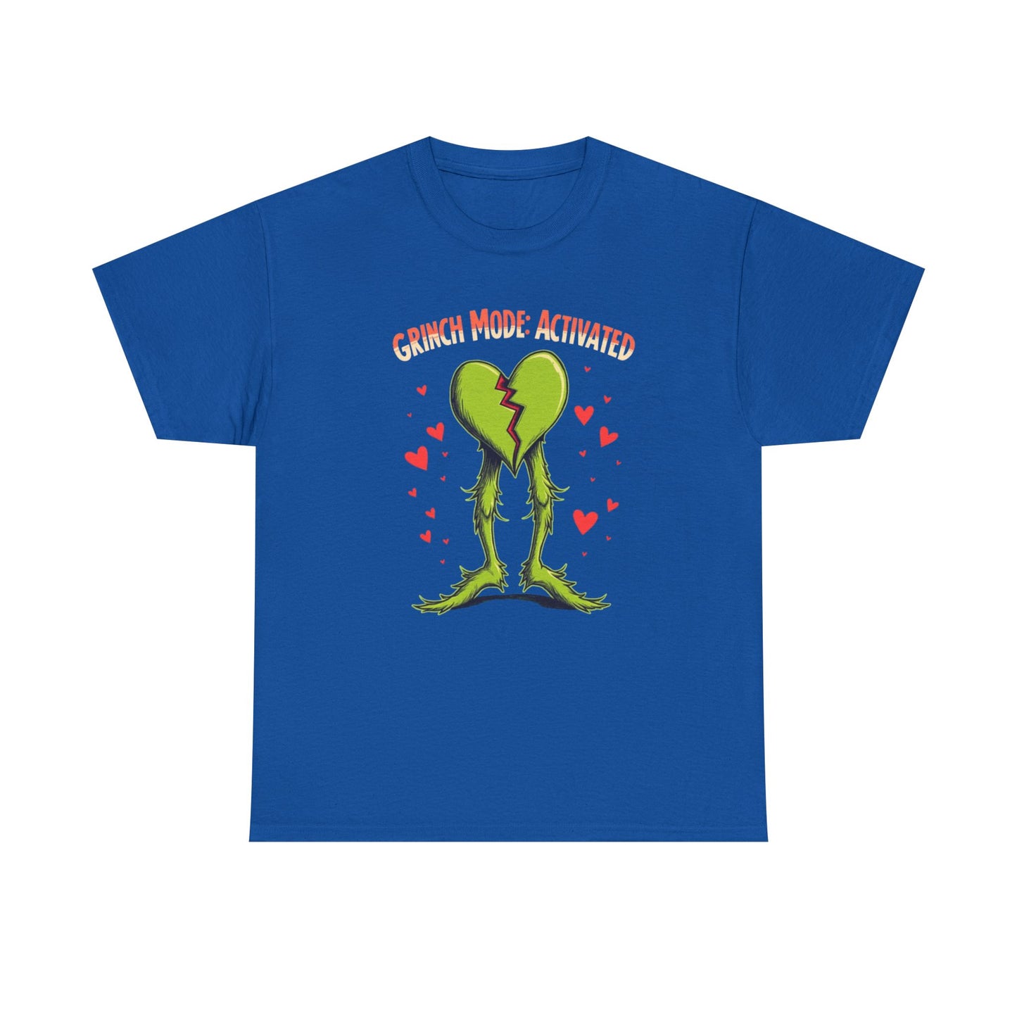 Grinchy Valentines, Unisex Heavy Cotton Tee