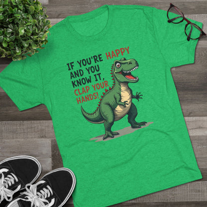 T‑Rex Would If It Could — Funny Dinosaur Crew Tee