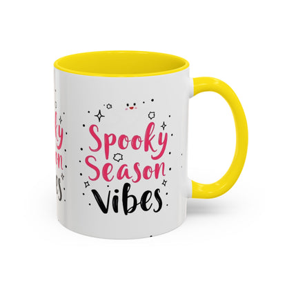 Spooky Season Vibes Accent Coffee Mug (Halloween 11/15oz)