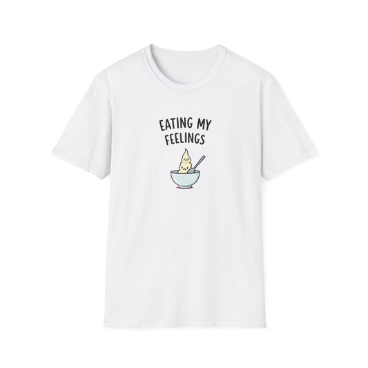 Eating My Feelings - Cute Casual Wear, Gift for Food Lovers, Funny Tee for Self-Care Days, Fun Summer [...] - Psychonaut Swag