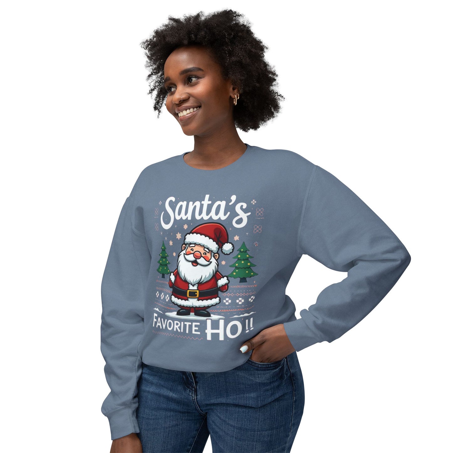 Santa’s Favorite Ho!! Sweatshirt — Funny Christmas Crewneck