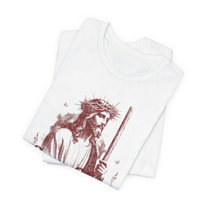 Jesus Christ iconic Tee – Christian Faith T‑Shirt with Crown of Thorns Design