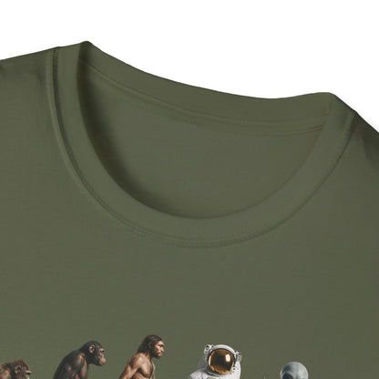 Evolution of Man to Alien T-Shirt — Ape to Alien Graphic Tee
