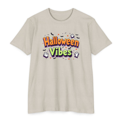 Halloween Vibes Unisex T-Shirt, Spooky Tee, Fall Fashion, Halloween Party Shirt, Gift for Ghost Lovers, Casual Autumn Wear