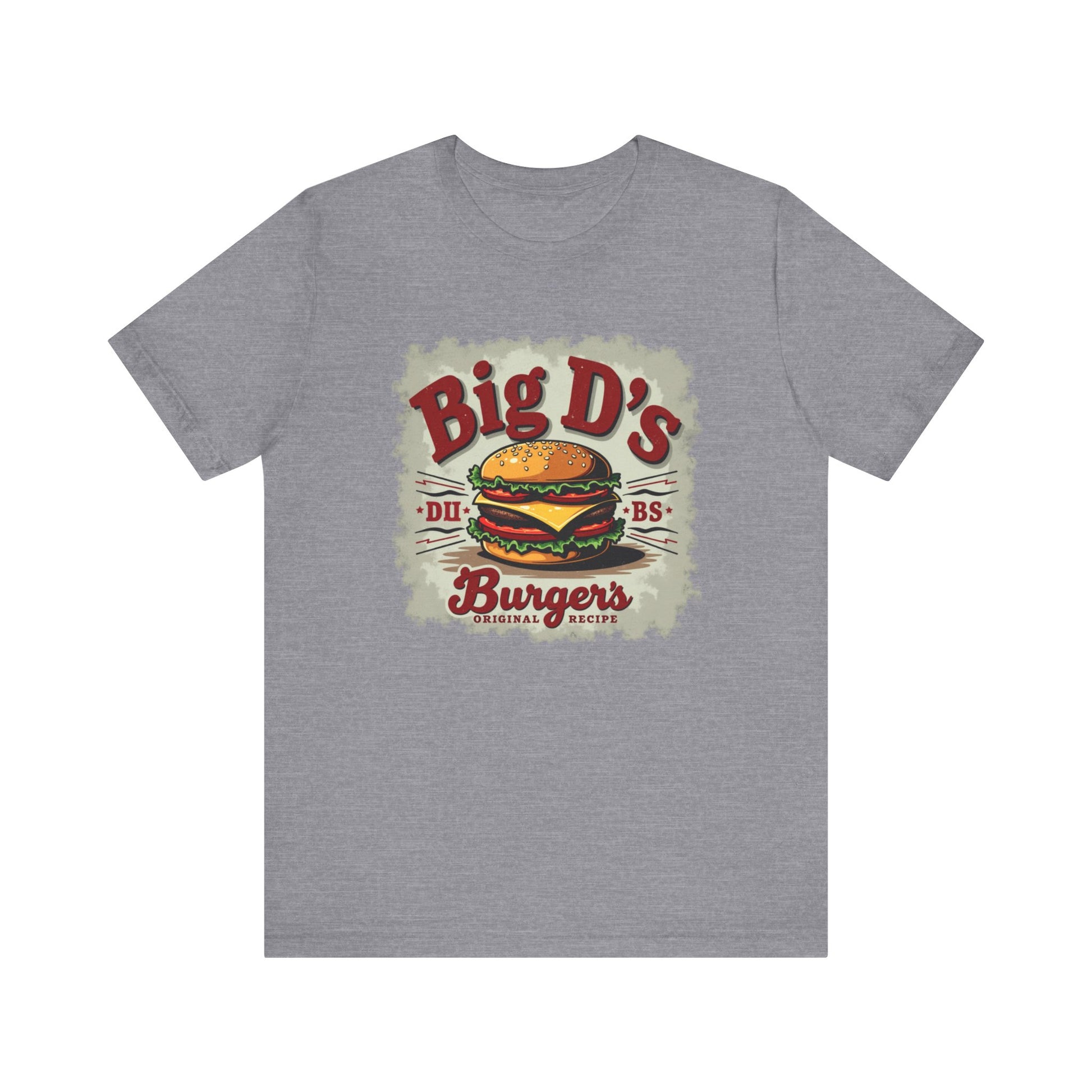 Big D's Burgers Unisex Jersey Tee - Fun Foodie Shirt, Casual Wear, Burger Lover Gift, Retro Fast Food T-Shirt, Summer BBQ Fashion - Psychonaut Swag