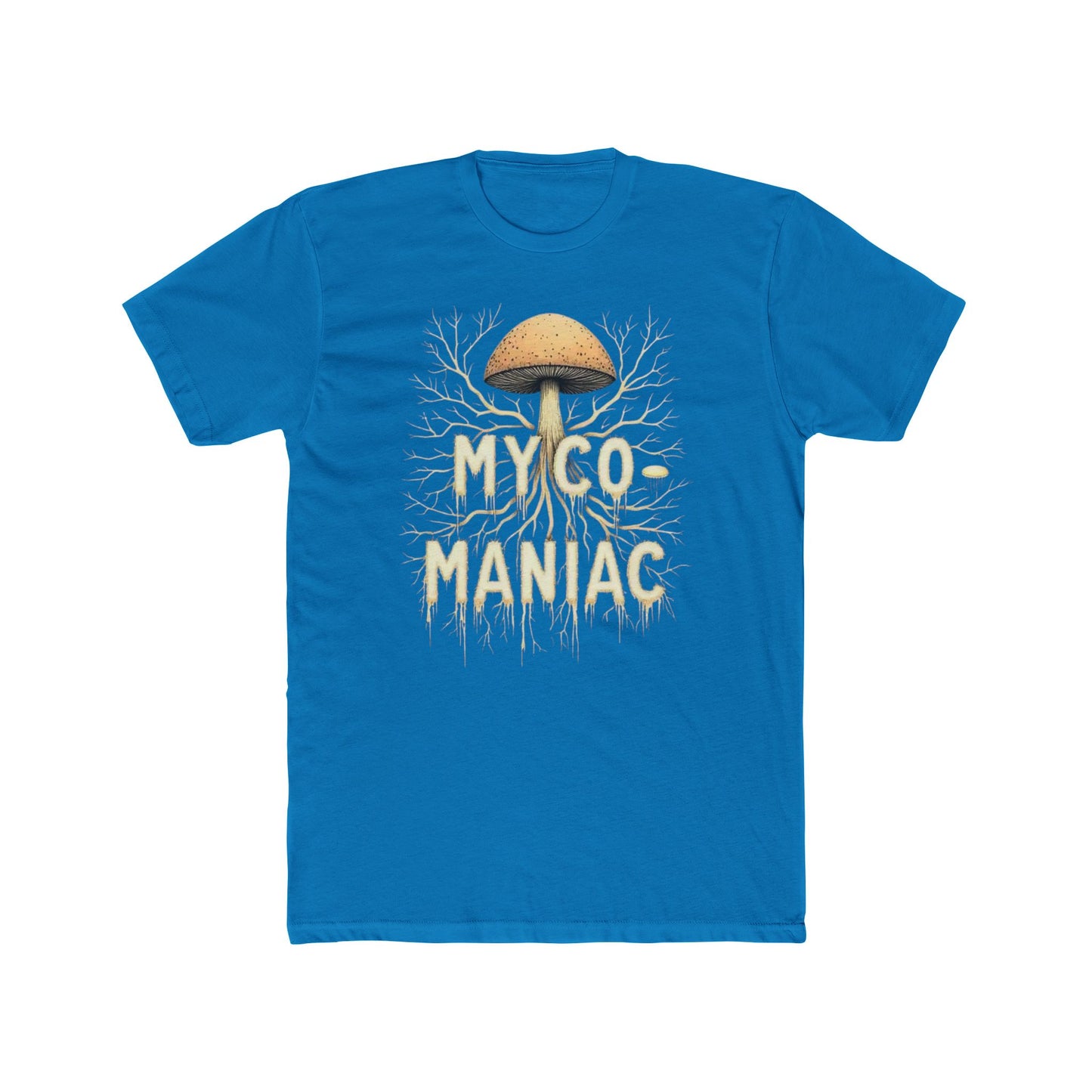 Myco-Maniac Unisex Cotton Crew Tee - Fun Fungi Shirt, Nature Lover Gift, Mushroom Enthusiast Apparel, Eco-Friendly Top, Perfect for [...] - Psychonaut Swag