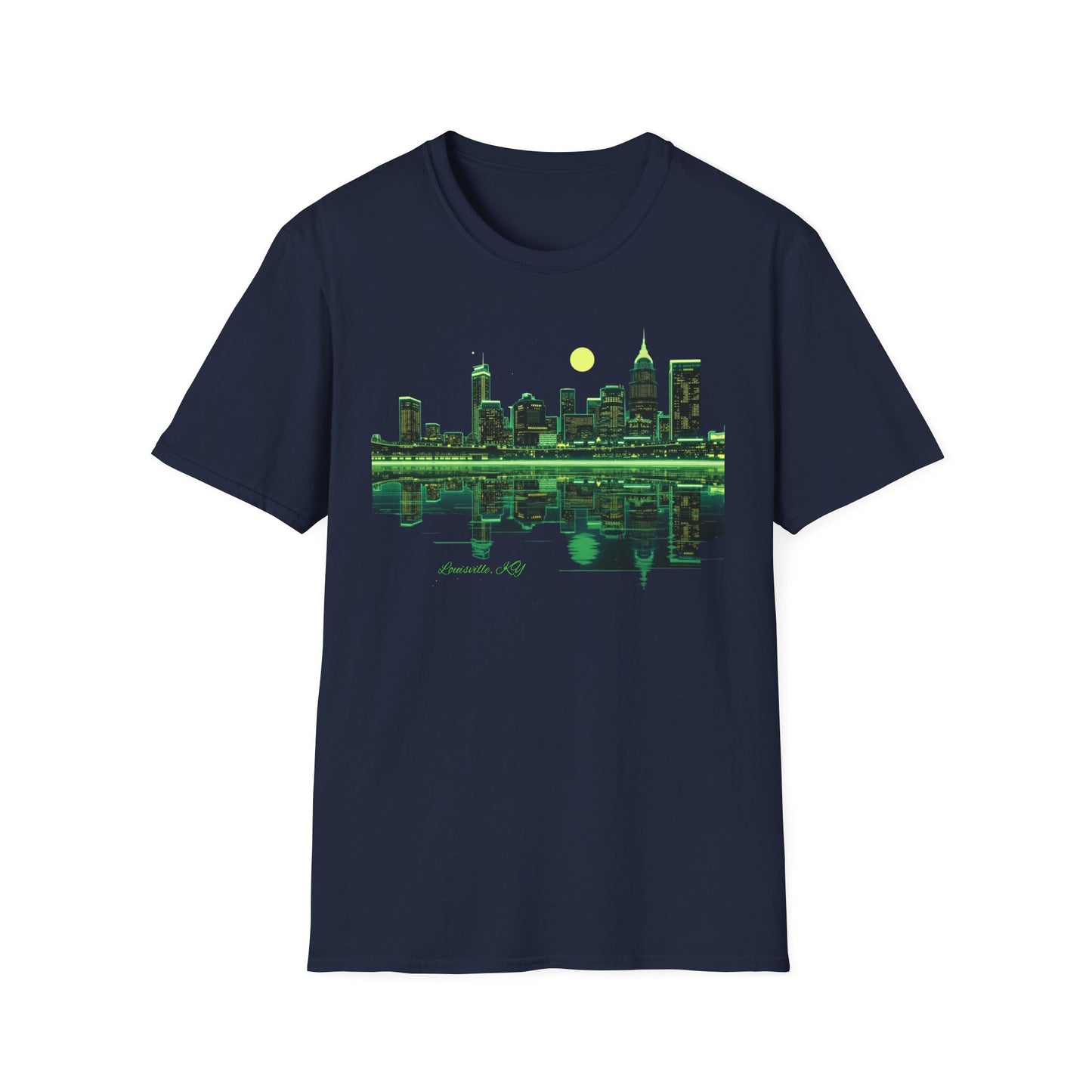 Louisville Night Scape, Unisex Softstyle T-Shirt