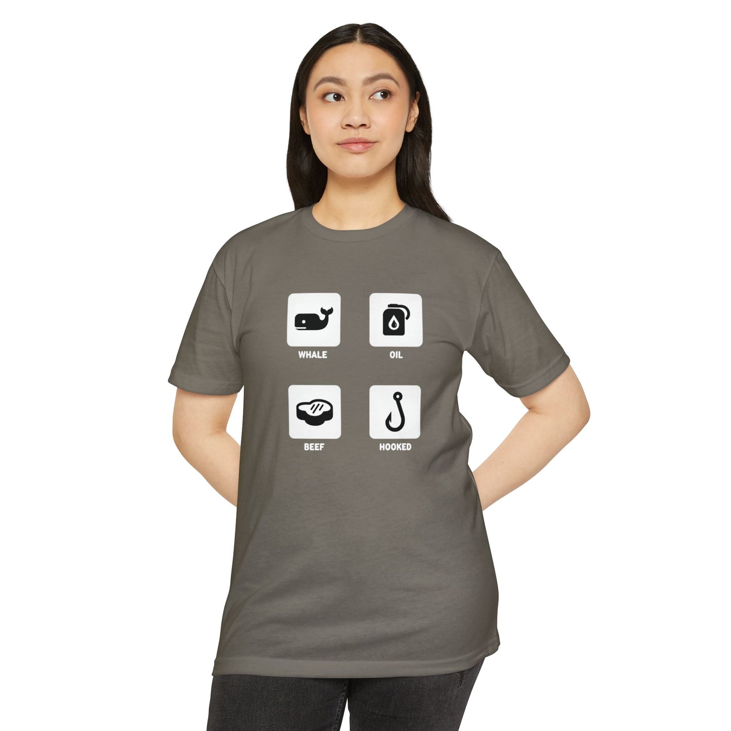 Whale, Oil, Beef, Hooked Icon Graphic Tee