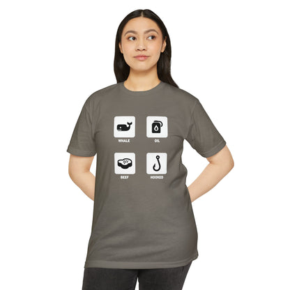 Whale, Oil, Beef, Hooked Icon Graphic Tee