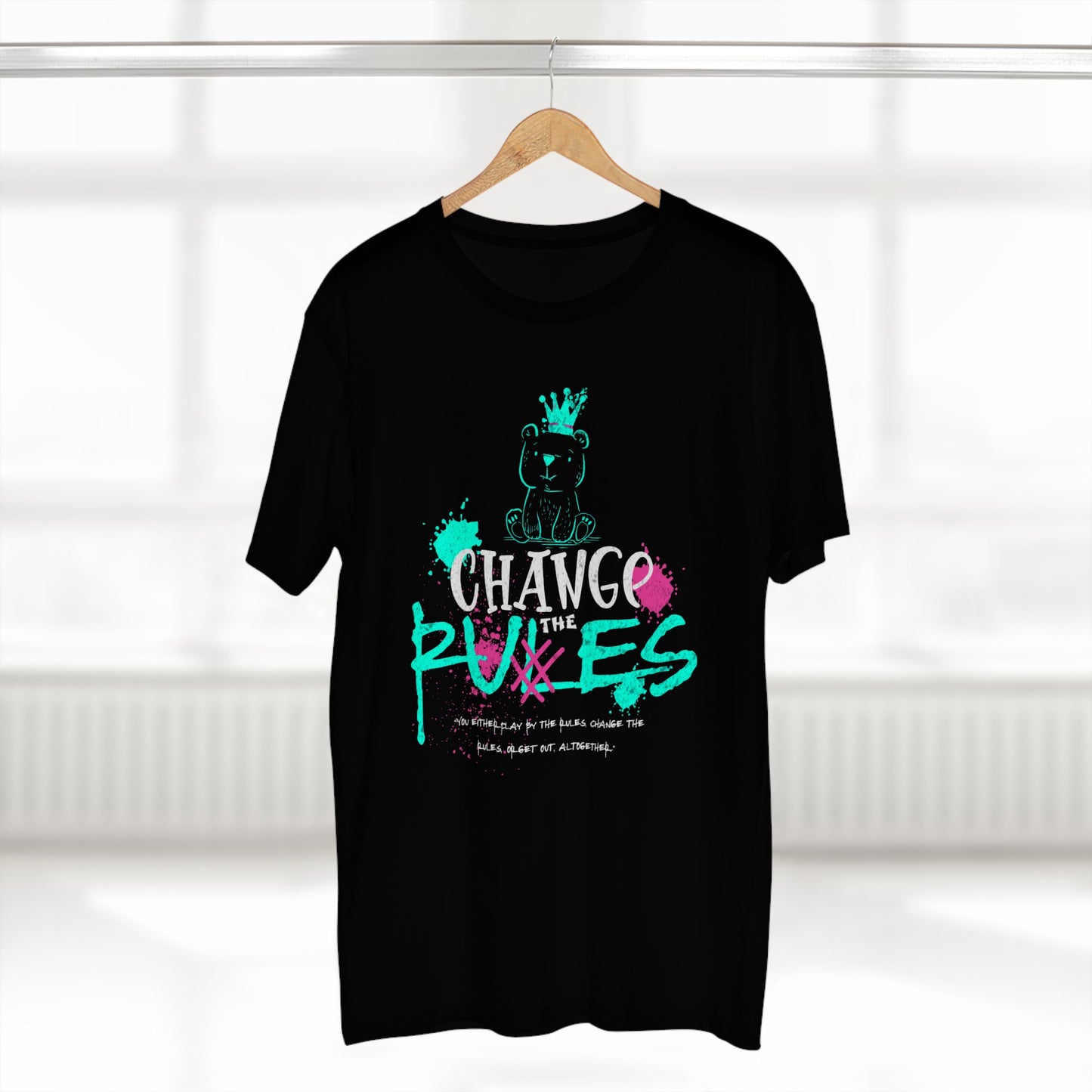 Change the Rules, Bear Adult Staple Tee