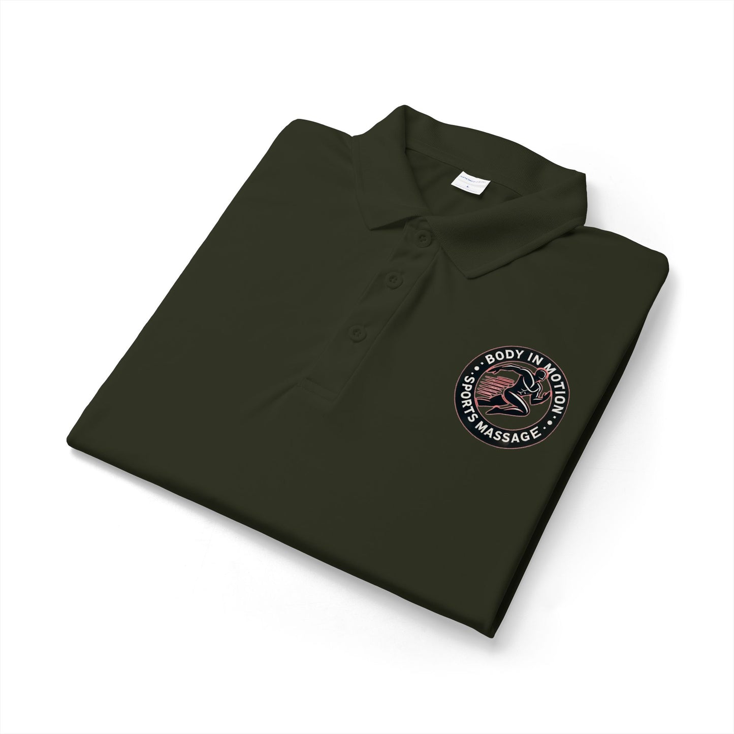 Sports Massage, Embroidered Massage Therapy Logo Polo