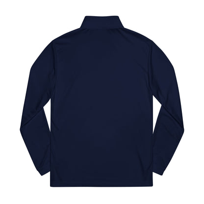 Sports Massage, Embroidered Quarter-Zip Pullover — Adidas Performance Long-Sleeve