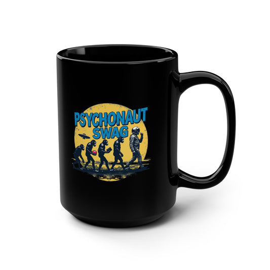 Psychonaut Swag Coffee Mug, Black Mug, 15oz