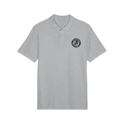 Sports Massage, Embroidered Crest Polo Shirt — Classic White Chest Logo