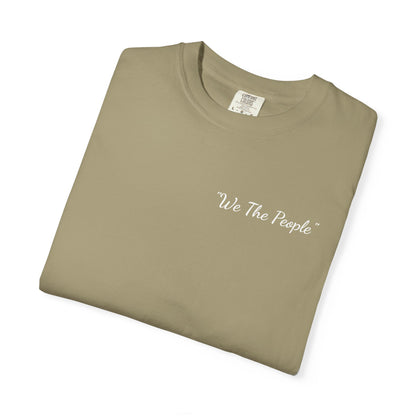 We the People/flag,  Unisex Garment-Dyed T-shirt - Psychonaut Swag