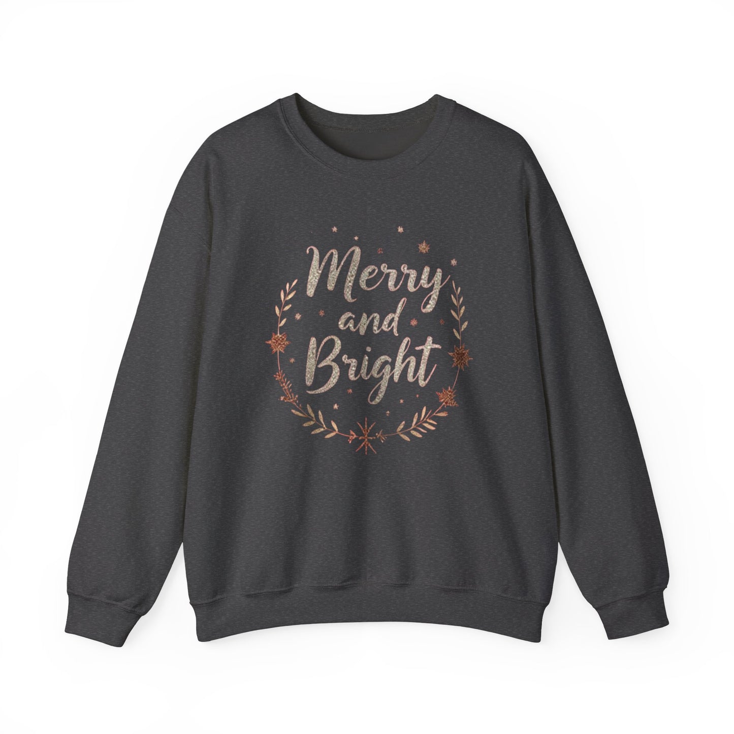 Merry and Bright Crewneck Sweatshirt — Holiday Christmas Sweatshirt
