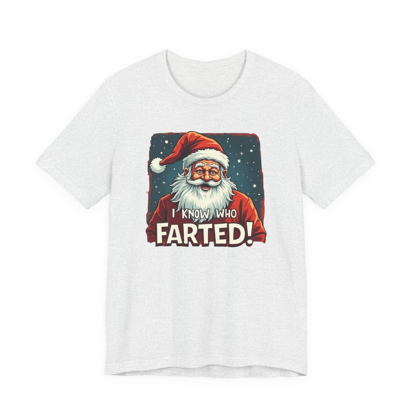 Funny Christmas T-Shirt – Vintage Santa "I Know Who Farted!" Holiday Tee